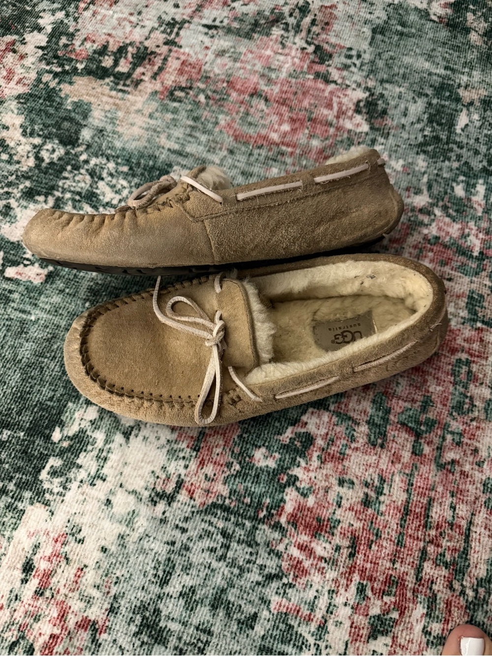 UGG Women’s Chestnut Suede Moccasin Slippers